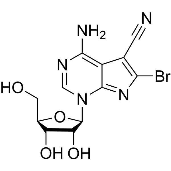 4-Amino-6-bromo-5-cyano-1-(beta-D-ribofuranosyl)-7H-pyrrolo[2.3-d]pyrimidine 1203470-58-9
